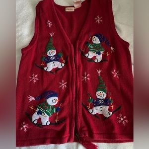 Bobbie Brooks Red Christmas Sweater